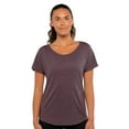 thumbnail image 2 of Women’s Triblend Dolman Bulk T-Shirt, 50/25/25 Polyester/Ring Spun Cotton/Rayon, Assorted Short Sleeve Crewneck Tees (Bright Color 6 Pack, XS), 2 of 7