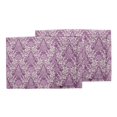 thumbnail image 3 of S4Sassy Purple Leaves & Damask Floral Washable Printed Dining Reversible Tablemats With Napkins Set, 3 of 3