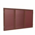 thumbnail image 5 of Ghent's Vinyl 36" x 72" 3 Door Enclosed Flannel Letterboard in Black, 5 of 6
