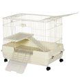 thumbnail image 6 of Pawhut Small Animal Habitat Cage with Wheels, White, 6 of 10