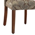 thumbnail image 2 of Blue and Brown Paisley Parsons Chair (Set of 2), 2 of 18
