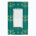 thumbnail image 1 of Metal Light Switch Plate Cover Elegant Burgundy Chandelier Damask DAM096, 1 of 13