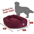 thumbnail image 2 of Majestic Pet Poly/Cotton Bagel Pet Bed for Dogs, Calming Dog Bed Washable, Large, Burgundy, 2 of 6