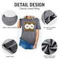 thumbnail image 5 of Xuanfei Women Crew Neck Letter Floral Graphic Short Sleeve Top, 5 of 6