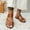 Brown, variant on WIZUTIZ Shower Sandals Women Retro Soft Lightweight Womens Slides Summer Slip on Sandals Slip on Sandals Beach Slip on Sandals Indoor Flat Heel Breathable Slippers for Ladies Mother's Day Gifts