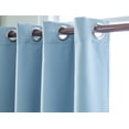 thumbnail image 7 of Goory Solid Color Blackout Short Curtain Panel Eyelet Thermal Grommet Window Drape, 7 of 7