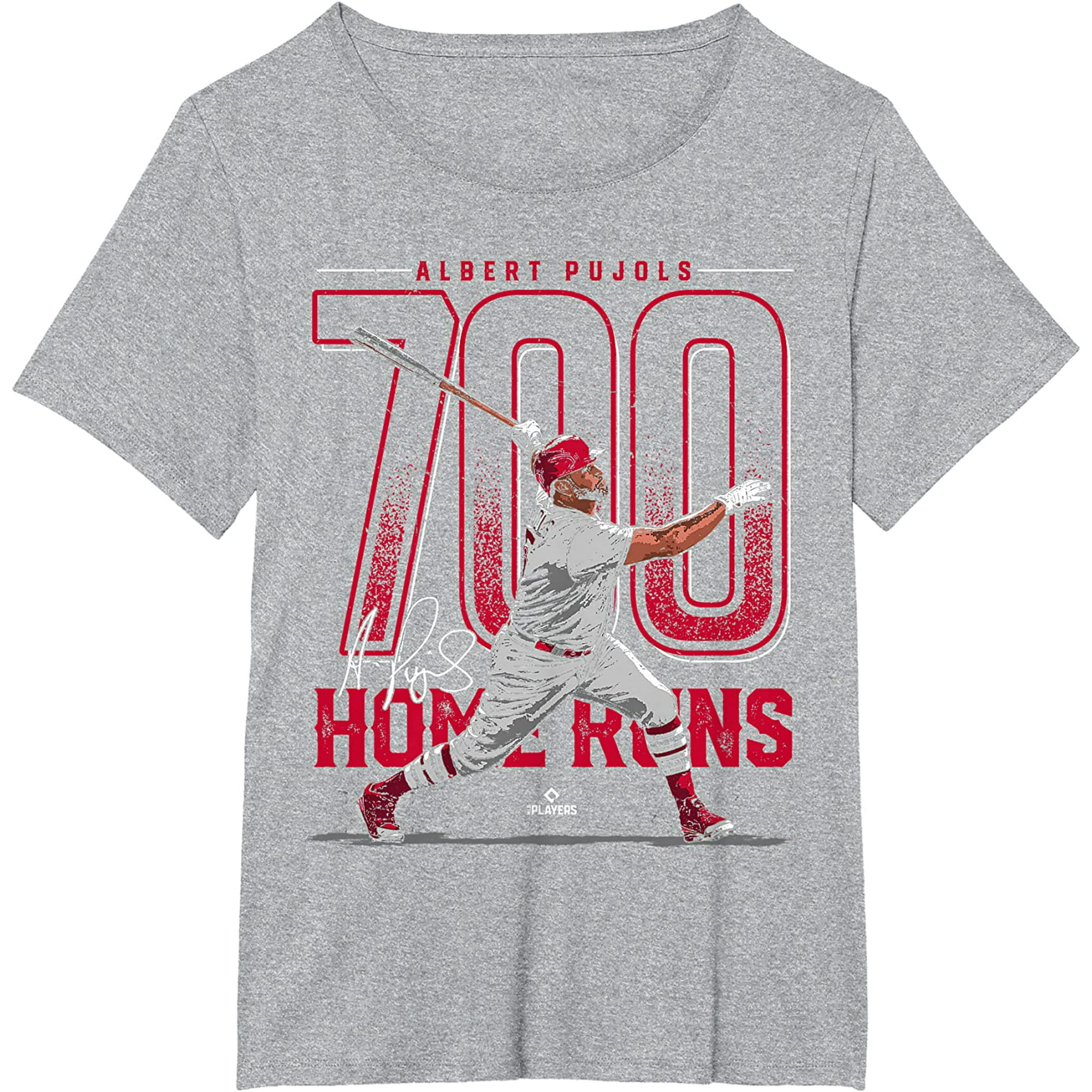 Albert Pujols 700 Home Runs Albert Pujols St Louis MLBPA T-Shirt 