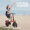 thumbnail image 3 of Folding Electric Bike for Adults, 14'' Mini Ebike, 48V 10Ah Removable Battery, Two Seats City Commuter Electric Bicycle, UL2849, 3 of 6