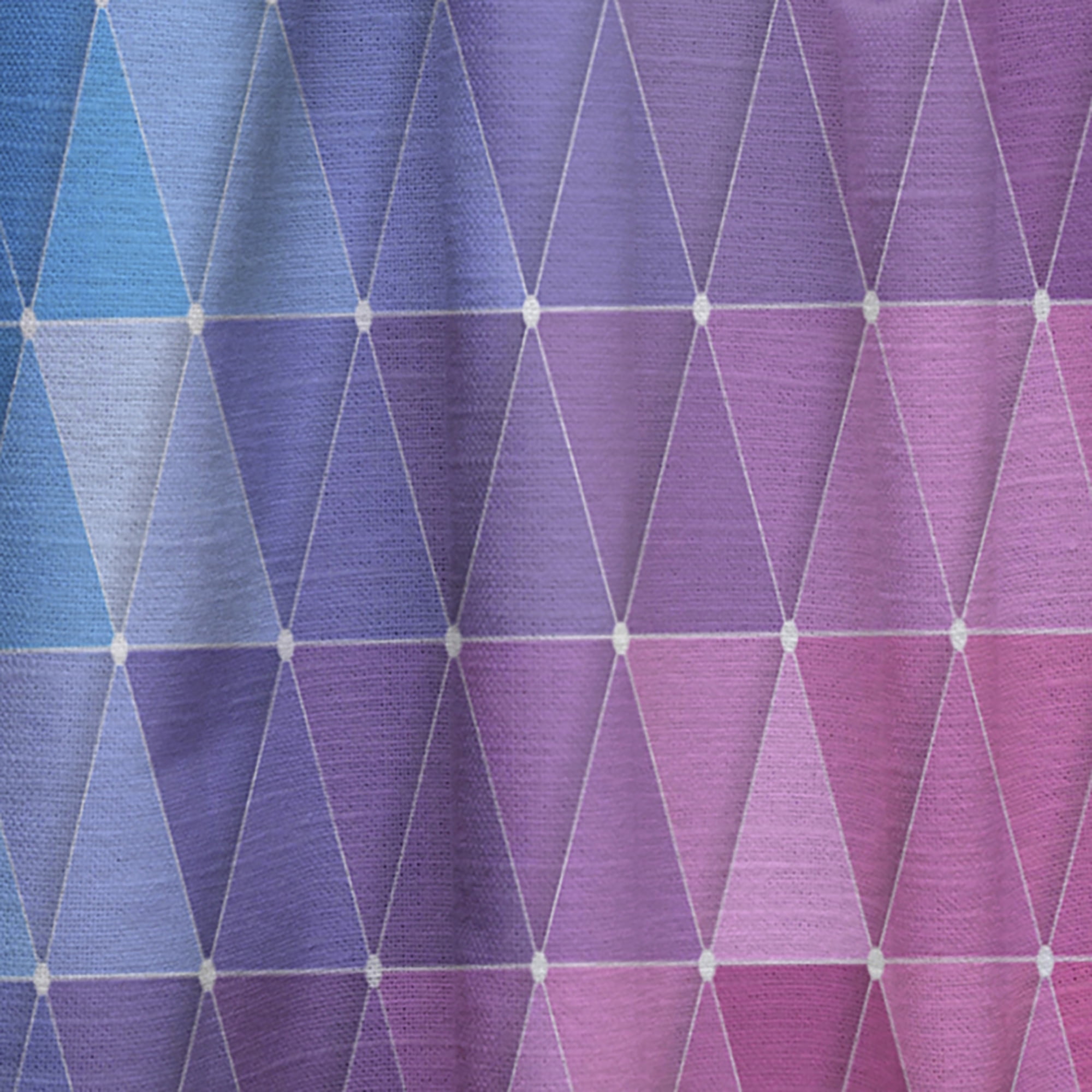 Designart 'Triangular Shapes Colourfields XV' Modern & Contemporary Curtain Panel