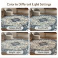 thumbnail image 7 of ODIKA 6'x9' Washable Area Rug Easy Care, Non-Shedding, Cream Boho Vintage Distressed Motif Border Academia Farmhouse for Queen Size Bedroom Under Bed Master Suite, 7 of 7