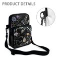 thumbnail image 5 of FUIALDOLG Dragonfly Floral Crossbody Shoulder Bag, Polyester Zipper Purse for Women Girls, Adjustable Crossbody Cell Phone Bag for Travel Sport, 5 of 7
