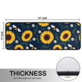 thumbnail image 5 of Kitchen Rugs Sets Of 2,DarkBlue Sunflower Bee Pattern Anti Fatigue Kitchen Mat Rugs Non Slip Washable,Decorative Kitchen Floor Mats for Kitchen,Sink,Laundry,17"x47"+17"x47", 5 of 5