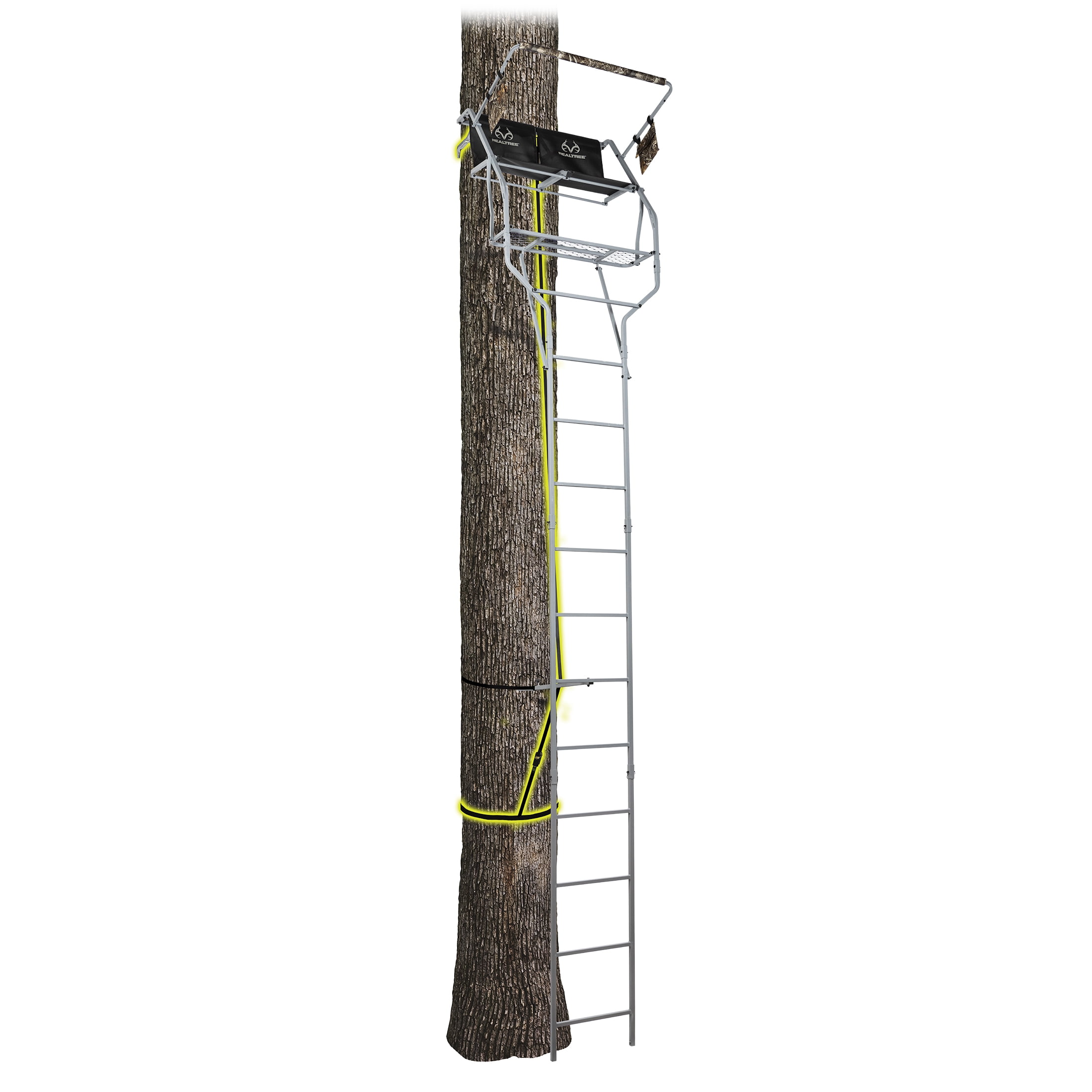 Two-man Ladderstand Trail Bench Wtih Jaw System Realtree Camo Pad 15 FT for sale online 