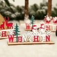 thumbnail image 2 of Opolski Adorable Santa Claus Shape Stake Display Handmade Christmas Style Wood DIY Stake Model for Home, 2 of 8