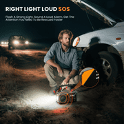 AUOSHI 20000mAh Weather Radio, NOAA/AM/FM Emergency Radio with USB/Solar/Hand Crank Charging, Flashlight, SOS Alarm, Compass, Battery Operated for Hurricane Preparedness