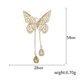 thumbnail image 3 of Broche de mariposa ahuecado para mujer con solapa de mariposa colgante, 3 of 5