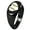 Black, variant on Sterling Silver Love Baseball Heart Engraved Oval Flat Top Polished Ring