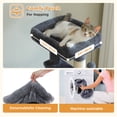 thumbnail image 5 of Pefilos 51" Cat Tree for Indoor Cats, Cat Tower with 2 Cozy Condos, Top Perch, Hammock, Climbing Ladder, Dark Gray, 5 of 6