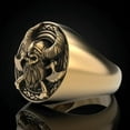 thumbnail image 2 of Creative Vintage Punk Style Viking Skull Head Ring Northern Europe Myth Party Gothic Rings Jewelry Gift, 2 of 2