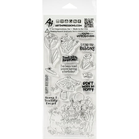 UPC: 0750810797286 | Art Impressions Funny Farm Clear Stamps-Frog