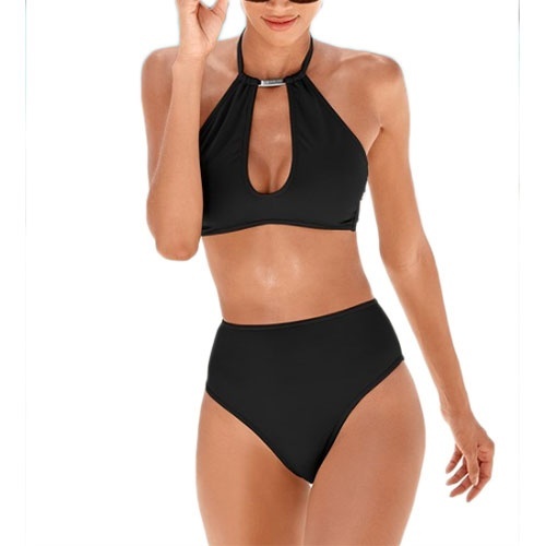 high cut high waisted swimsuit