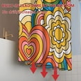 thumbnail image 5 of Hippie Shower Curtain for Bathroom Boho Groovy Floral Rainbow Flowers Love Shower Curtain with Hooks Polyester Waterproof Fabric Retro 70s Shower Curtain Decor Bathtub, 72x72 Inch, 5 of 6