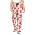 thumbnail image 1 of Fotbe Milk Tea Pantalones de Pijama para Mujer, Pantalones de Dormir, Pantalones Pj con Cordón y Bolsillos-Large, 1 of 6