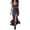 C1-Navy1040, variant on SONXAHE Floral Print Maxi Dress For Women Ruffle Strap Smocked Bust Western Long Dress