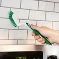 thumbnail image 3 of Libman Tile & Grout Kitchen Bathroom Scrub Brush Polypropylene Handle Green & White, 3 of 5
