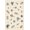 Ivory, Pattern 18, variant on ODIKA 4'x6' Blue Geometric Washable Area Rug Traditional Southwestern Motifs with Diamond Non-Slip, Chair-Friendly, Flatwoven for Home Office, Under Desk