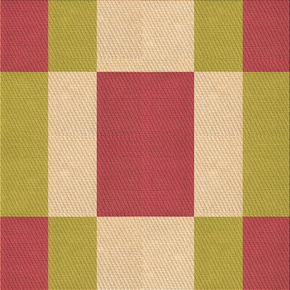 Ahgly Company Machine Washable Indoor Square Transitional Grapefruit Red Area Rugs, 8' Square