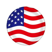 JoyMoreHome 10 Pcs Patriotic Party Supplies American Flag Decoration 4th of July Paper Plates for Independence Day Memorial Day Decoration 9 Inch