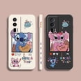 thumbnail image 2 of Case For Redmi K60E K60 K50 K40S K40 K30 9A 9 8A 8 10 Pro 4G 5G Colour Simple Liquid silicone Case Cartoon Lilo & Stitch Angel, 2 of 5