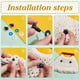 thumbnail image 3 of 48 ojos de seguridad con purpurina de 18 mm, 8 colores, para crochet, ojos de seguridad para amigurumi, ojos de seguridad de plástico semiredondos., 3 of 9