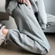 thumbnail image 3 of Pantalones deportivos holgados de cuadros escoceses para mujer pequeña, pantalones casuales recortados, pantalones deportivos Harlan cómodos de nuevo estilo para primavera/otoño, 3 of 4