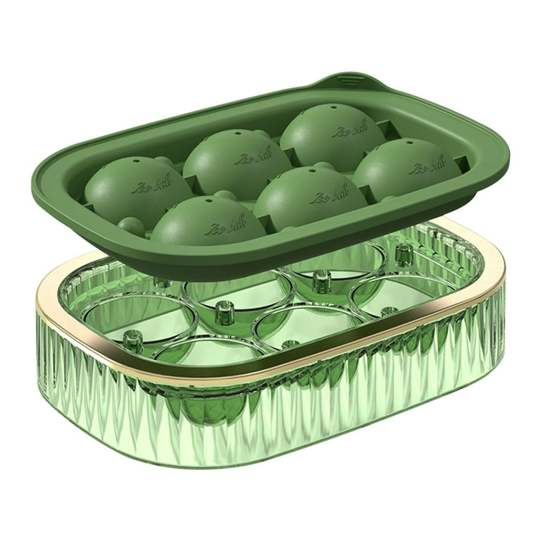 Ice Cubes Maker,6 Hole Ice Cubes Molds Ice Box Small Household Refrigerator  Easy-release Ice Lattice With Cover Ice Lattice