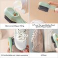 thumbnail image 4 of Juego de 4 cepillos líquidos para zapatos de cerdas suaves para ropa con mango largo ergonómico verde + blanco Sincero Electrónica, 4 of 5