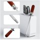 thumbnail image 1 of Afilador de acero de 11,6 pulgadas, afilador de cuchillos de doble cara de acero inoxidable, mango de madera, afilador de plata, utensilios de cocina para hogares, restaurantes y hoteles, 1 of 5