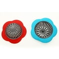 thumbnail image 2 of Clispeed Kitchen Flower Shape Sink Drain Plastic Sink Strainer Red 1Pcs, 2 of 8