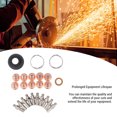 thumbnail image 4 of Plasma Electrode Cutter Tips Kit, 24PCS Set Cutting Torch Consumables Excellent Conductivity Multifunctional with Stand Off Guide for Industry, 4 of 7