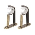 thumbnail image 2 of Abbracc 2X 2Pcs Iron Curtain Rod Pole Holder Wall Mounted Bracket 1#Bronze Single Rod, 2 of 9