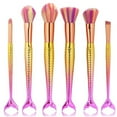 thumbnail image 2 of Mermaid-Style Makeup Brush Set 6-Piece, 2 of 6