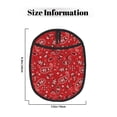 thumbnail image 3 of Naloa Red Paisley Floral Silicone Pot Holders, Oven Mitts Heat Resistant Hot Pads, Non Slip Pot Holder for Kitchen Baking and Cooking 9.4 x 7.5 Inches, 3 of 7