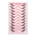 SJXHJH outlet overstock New Half Cut False Eyelash Transparent Stem 10