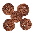 thumbnail image 3 of Dalazy 5PCS 7cm Rattan Wicker Ball Decorative Orbs for Party Decor Home Accessory, 3 of 8