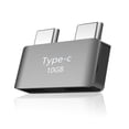 thumbnail image 1 of Sidaley Adaptador de USB-C macho a hembra con conectores duales Extensor de 100 W Reemplazo de accesorio de computadora sin controlador para / Juegos de teclado y mouse para computadora, 1 of 6