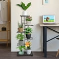 thumbnail image 7 of Tebru 6 Tier Metal Flower Stand, Multifunctional Standing Bonsai Display Shelf Large Capacity 6-Layer Metal Plant Pot Holder Shelf For Indoor Outdoor, 7 of 7
