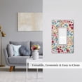 thumbnail image 5 of KLL Trendy Floral Design Wall Plate,Gloss Finish,Standard Size 1 - 5" x 3", Polycarbonate Thermoplastic,Electric Receptacle Plug Covers, 5 of 6
