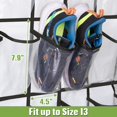 thumbnail image 3 of Organizador de zapatos MISSLO 35 con bolsillos grandes transparentes sobre la puerta, 3 of 7