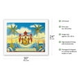 thumbnail image 2 of Hawaiian Coat of Arms - Motto: Life of the Land is Preserved by Righteousness - Vintage Hawaiian Color Postcard c.1920s - Fine Art Rolled Canvas Print 20in x 26in, 2 of 4